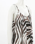 Melissa Odabash Zebra Print Beach Coverup Size O/S