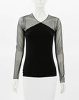 Akris Mesh Sleeve Top Size US 6 | AU 10