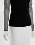 Akris Mesh Sleeve Top Size US 6 | AU 10