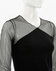 Akris Mesh Sleeve Top Size US 6 | AU 10