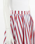 MSGM Tiered Striped Skirt Size IT 40 | AU 8