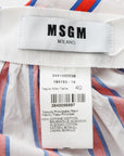 MSGM Tiered Striped Skirt Size IT 40 | AU 8