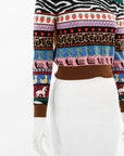 Miu Miu Wool Printed Sweater Size IT 38 | AU 6