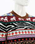 Miu Miu Wool Printed Sweater Size IT 38 | AU 6