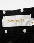 Zimmermann Linen 'Empire' Dot Mini Skirt Size 0