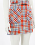 Miu Miu Wool Blend Plaid Mini Skirt Size 38 | AU 6