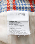 Miu Miu Wool Blend Plaid Mini Skirt Size 38 | AU 6