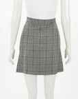 Miu Miu Wool Plaid Mini Skirt Size 36 | AU 6