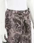 Ganni Lotus Rippled Jacquard Long Slit Skirt Size 34 | AU 6