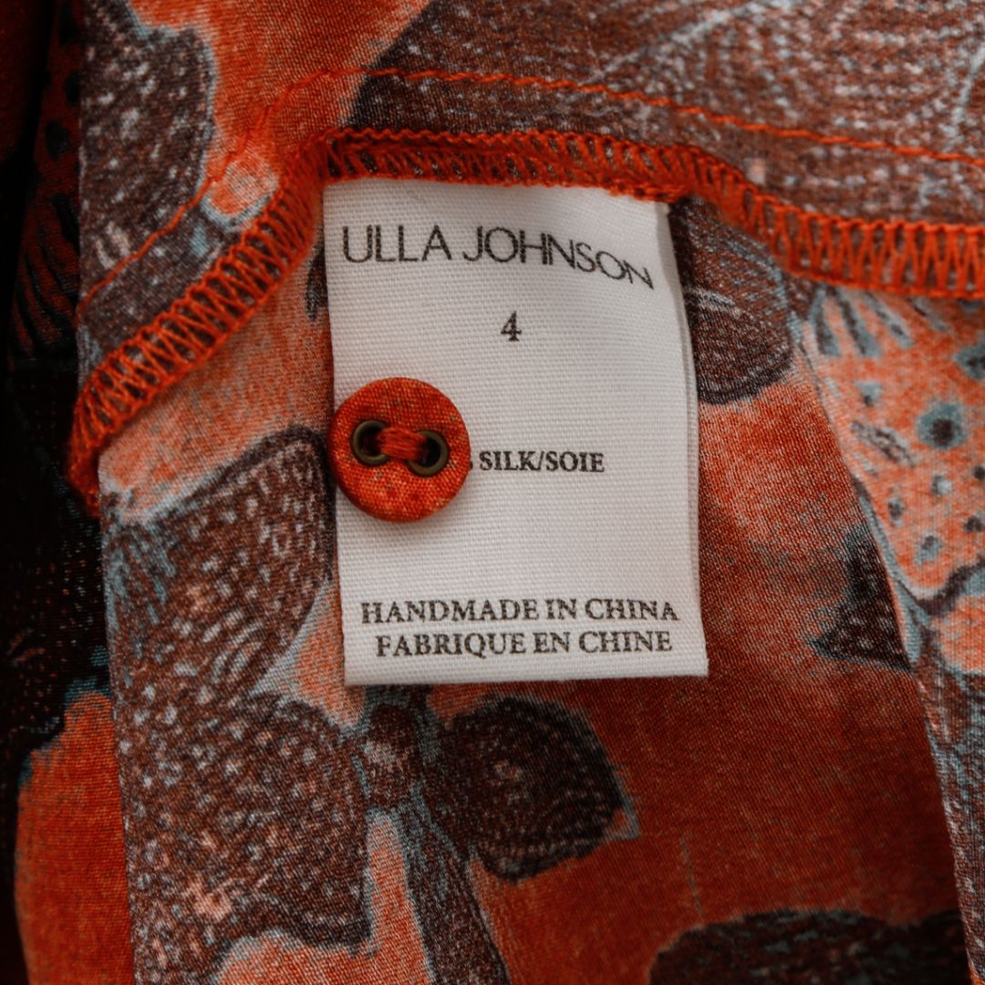 Ulla Johnson &#39;Taiana&#39; Silk Floral Dress Size US 6 | AU 10