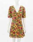 Saloni Silk Floral Mini Dress Size 10