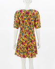 Saloni Silk Floral Mini Dress Size 10