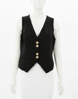 Aje 'Primrose' Linen Blend Vest Size 12