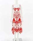 Scanlan Theodore Silk Floral Midi Dress Size 6