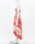 Scanlan Theodore Silk Floral Midi Dress Size 6