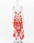 Scanlan Theodore Silk Floral Midi Dress Size 6