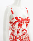 Scanlan Theodore Silk Floral Midi Dress Size 6