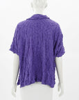 Issey Miyake Me Crinkle Short Sleeve Shirt Size O/S