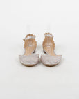 Chloe Lauren Scalloped Metallic Ballet Flats Size 36