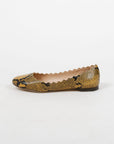 Chloe 'Lauren' Embossed Snakeskin Ballet Flats Size 36