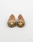 Chloe 'Lauren' Embossed Snakeskin Ballet Flats Size 36