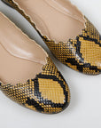 Chloe 'Lauren' Embossed Snakeskin Ballet Flats Size 36