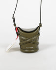 Alexander McQueen Mini Leather Curve Bucket Bag