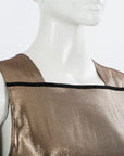 Gucci Metallic Silk Sleeveless Top Size IT 40 | AU 8