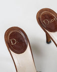 Christian Dior Denim Lock & Key Mules Size 41