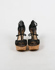 Louis Vuitton Monogram Wedge Sole Sandals Size 39.5