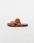 La DoubleJ Ferry Dual Band Pom Pom Flats Size 38