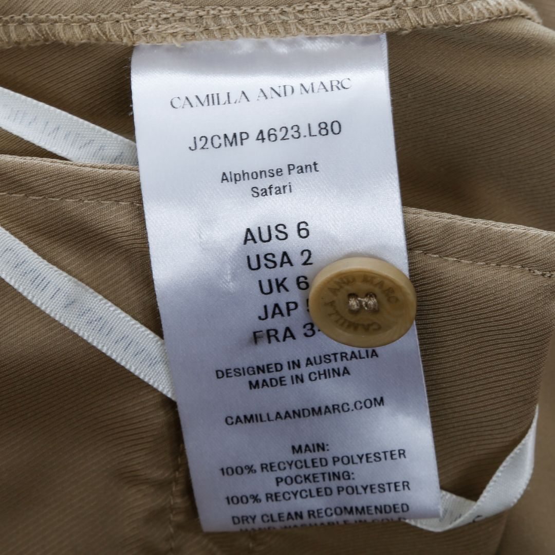 Camilla and Marc Alphonse Pant Size 6