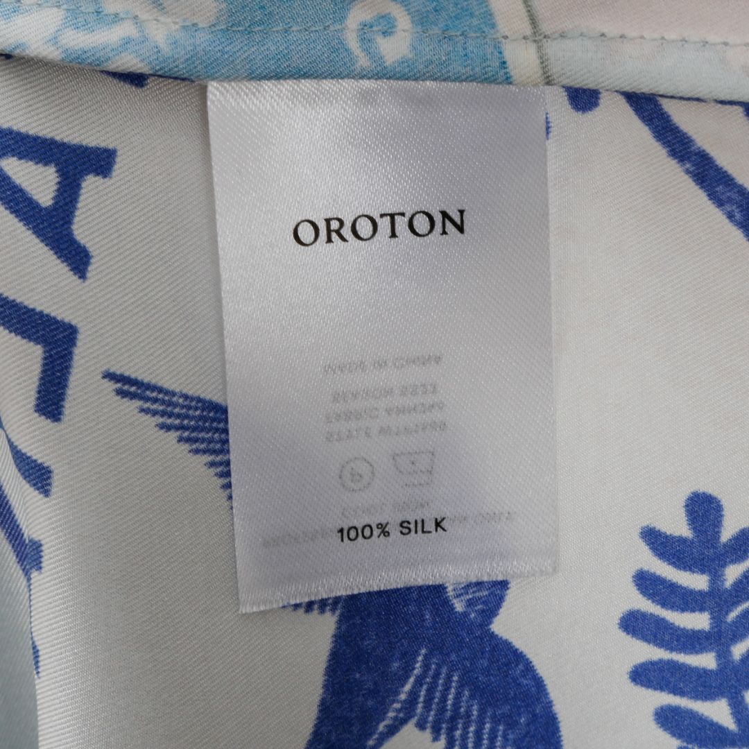 Oroton Picnic Print Camp Shirt Size 16