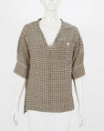 Marni Silk Check Blouse Size IT 42 | AU 10