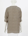 Marni Silk Check Blouse Size IT 42 | AU 10