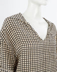 Marni Silk Check Blouse Size IT 42 | AU 10