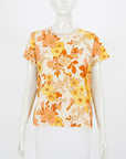 Zimmermann Floral Print Cotton Tee Size 2