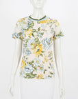 Zimmermann Floral Linen Blend Tee Size 1