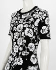 Kenzo Floral Cotton Knit Flip Dress Size M