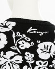 Kenzo Floral Cotton Knit Flip Dress Size M