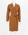 Dries Van Noten Wool Blend Wrap Coat Size 36 | AU 8