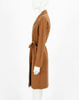 Dries Van Noten Wool Blend Wrap Coat Size 36 | AU 8