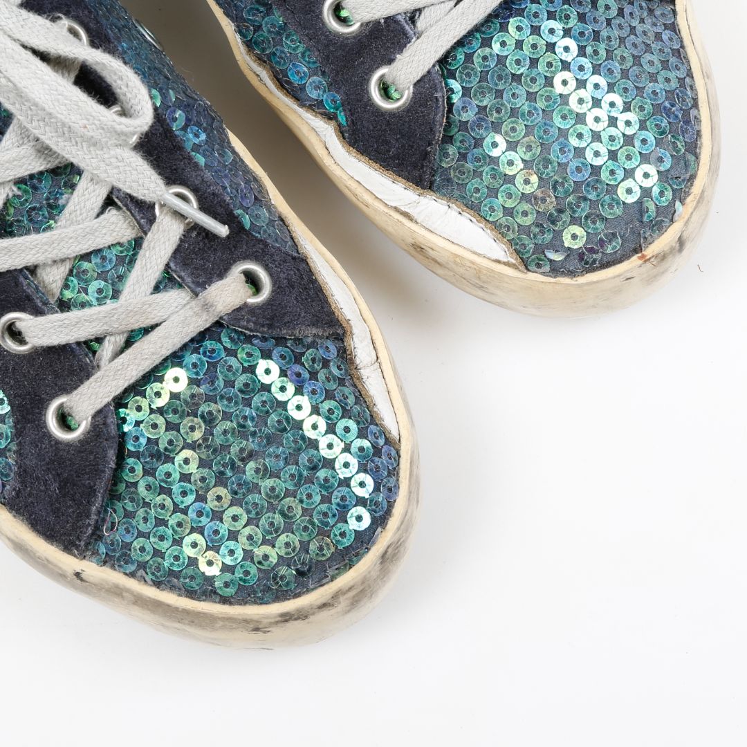 Golden Goose Sequined Superstar Sneakers 39