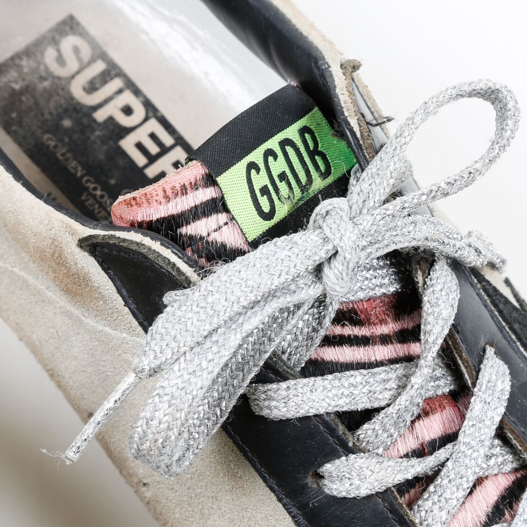 Golden Goose Suede and Ponyhair Superstar Sneakers 39