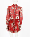 Zimmermann Floral Frills Playsuit Size 0