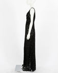 Scanlan Theodore Lace Draped Gown Size 6