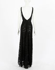 Scanlan Theodore Lace Draped Gown Size 6