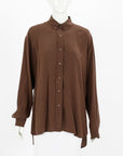 Scanlan Theodore Silk Long Sleeve Shirt Size 8