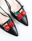 Gucci Unia Cherry Kitten Heel Size 39