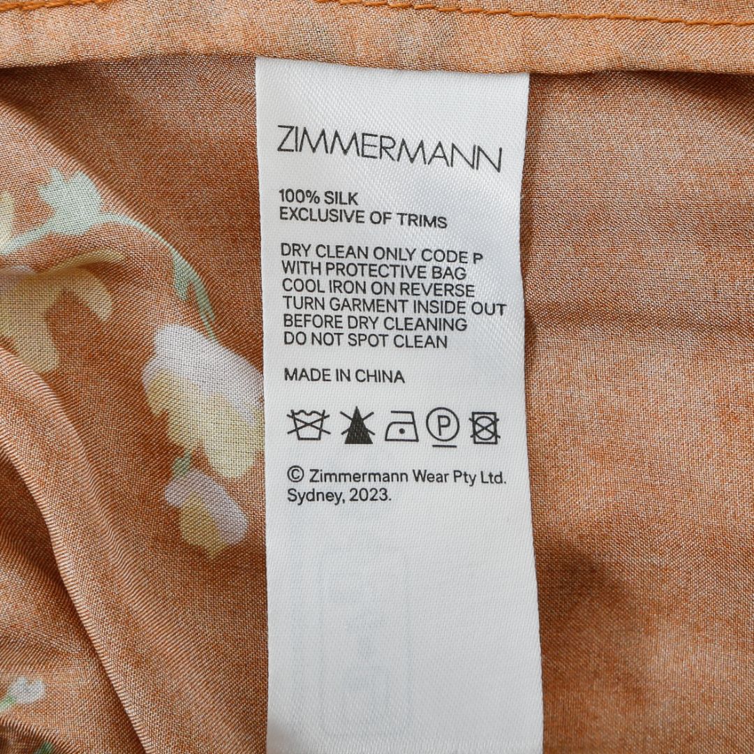 Zimmermann &#39;Alight&#39; Silk Relaxed Pant Size 0